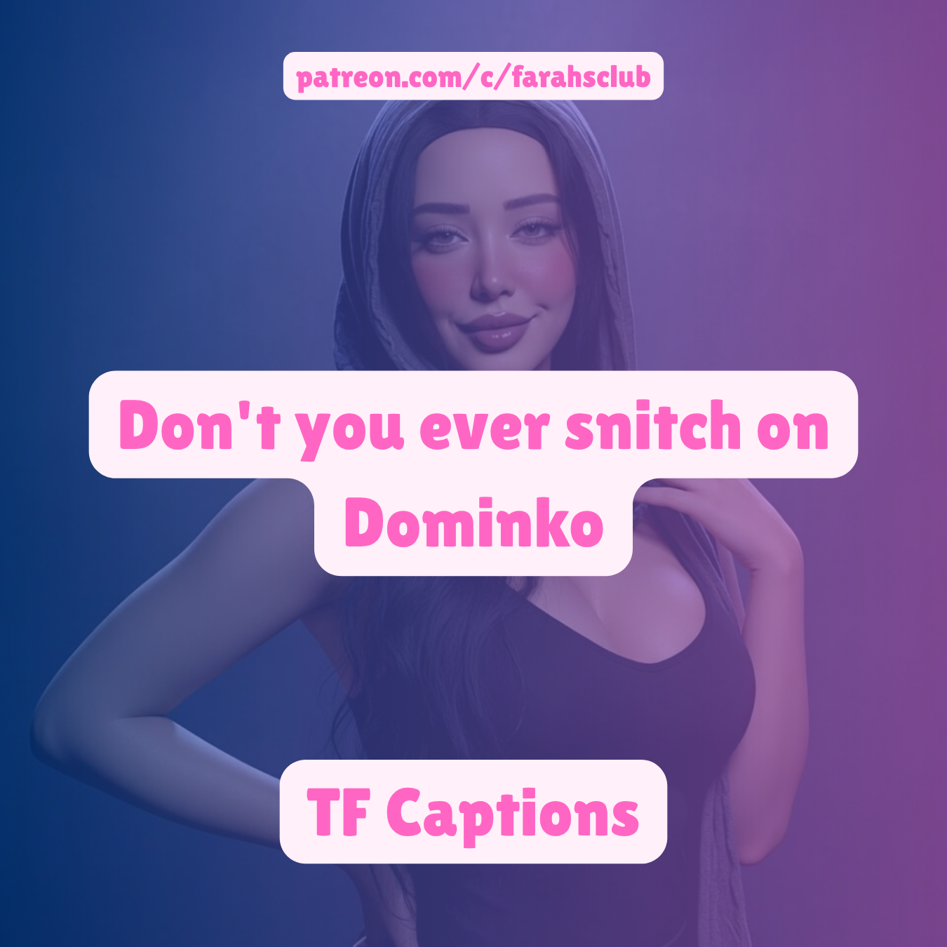 Don’t you ever snitch on Dominko | TF TG Captions, Taboo Sissy Captions